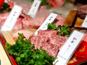 The different cuts of the A5 Wagyu beef at Wagasa Yakiniku. | Photo by News Hub Asia