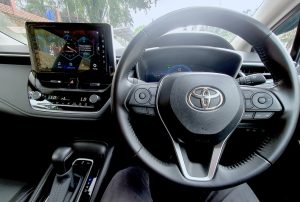 The interior of the Toyota Corolla Altis 1.8G. | Photo by Harry Zain / News Hub Asia