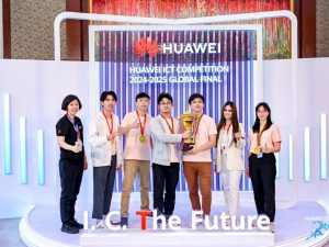 The Malaysian winners at the Huawei ICT Competition 2024-2025 Global Final Closing and Awards Ceremony in Shenzhen, China, 26 May 2025. | Photo by Huawei / NHA File Photo