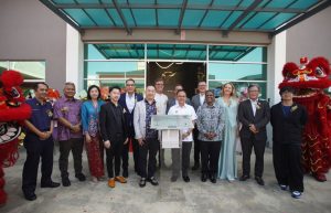 Plaque signing ceremony for the grand opening of NES Security Door factory. | Klang, Malaysia. 17 May 2025 | Photo by NES / NHA File Photo