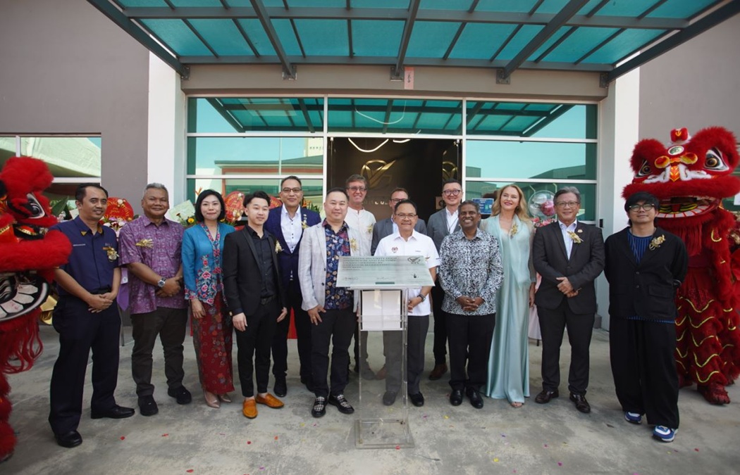 Plaque signing ceremony for the grand opening of NES Security Door factory. | Klang, Malaysia. 17 May 2025 | Photo by NES / NHA File Photo