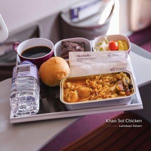 The Khao Soi Chicken by Lamduan Faham is one of the 'Streets to Sky' meals served onboard Thai Airways. | Photo by Dusit Foods and Thai Airways / NHA File Photo