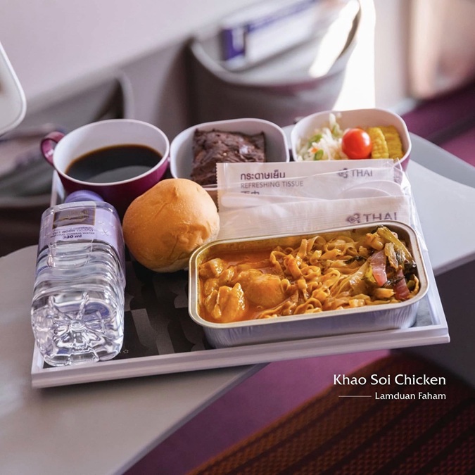 The Khao Soi Chicken by Lamduan Faham is one of the 'Streets to Sky' meals served onboard Thai Airways. | Photo by Dusit Foods and Thai Airways / NHA File Photo