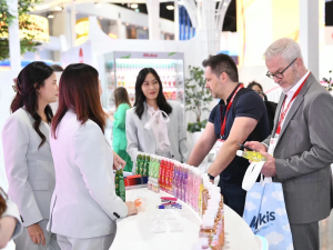 SAPPE's booth (Booth 1-QQ01) in THAIFEX - ANUGA Asia 2025 in the Impact Challenger Hall 1, Muang Thong Thani, Bangkok, Thailand. 28 May 2025. | Photo by SAPPE / NHA File Photo