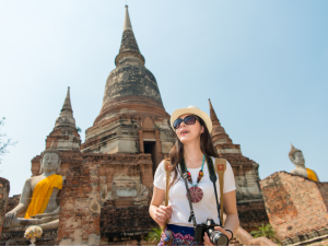 Solo woman travelling in South East Asia. Photo for illustrative purposes only. | Photo by PRImageFactory from Getty Images (via Canva Pro) / NHA File Photo