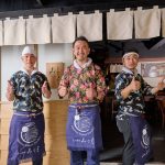 10. ramen minamo _ Entrance with (L-R) Chef Takuya, Chef Chihiro Miyazaki and Chef Hiroki_r