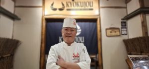 Head Chef Johnny Au Yong of Kyokujou Japanese Cuisine at his restaurant in Corus KLCC, Kuala Lumpur, Malaysia. 9 June 2025. | Photo by Somaya Ong / News Hub Asia