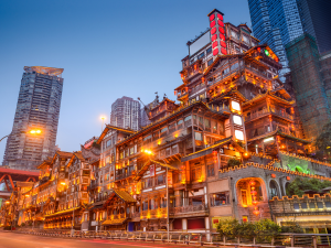 At Hongyading traditional district in Chongqing, China. | Photo by SeanPavonePhoto / Getty Images (via Canva Pro) / NHA File Photo