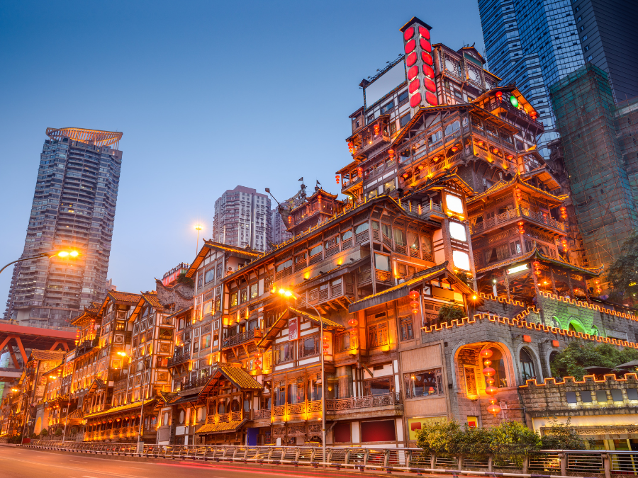 At Hongyading traditional district in Chongqing, China. | Photo by SeanPavonePhoto / Getty Images (via Canva Pro) / NHA File Photo
