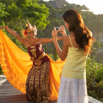 Indonesia_Tourist filming a traditional dancer_NHA File Photo