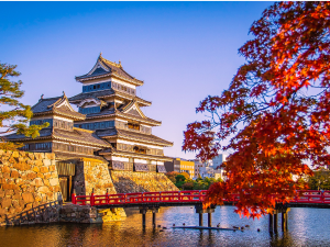Matsumoto Castle in Nagano, Japan in autumn. | Photo by Suradeach Saetang / Pexels (via Canva Pro) / NHA File Photo