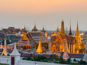The Grand Palace in Bangkok, Thailand illuminated at the sun sets. | Photo by Burachet / Getty Images Pro (via Canva Pro) / NHA File Photo