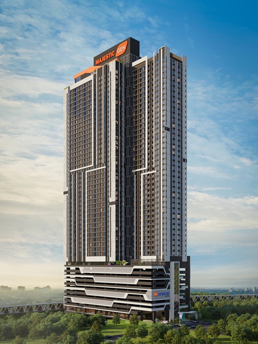 A bold and modern façade that reflects the energy of a rising city, where architectural lines meet futuristic design at Gen Sphere. | Photo by Majestic Gen / NHA File Photo