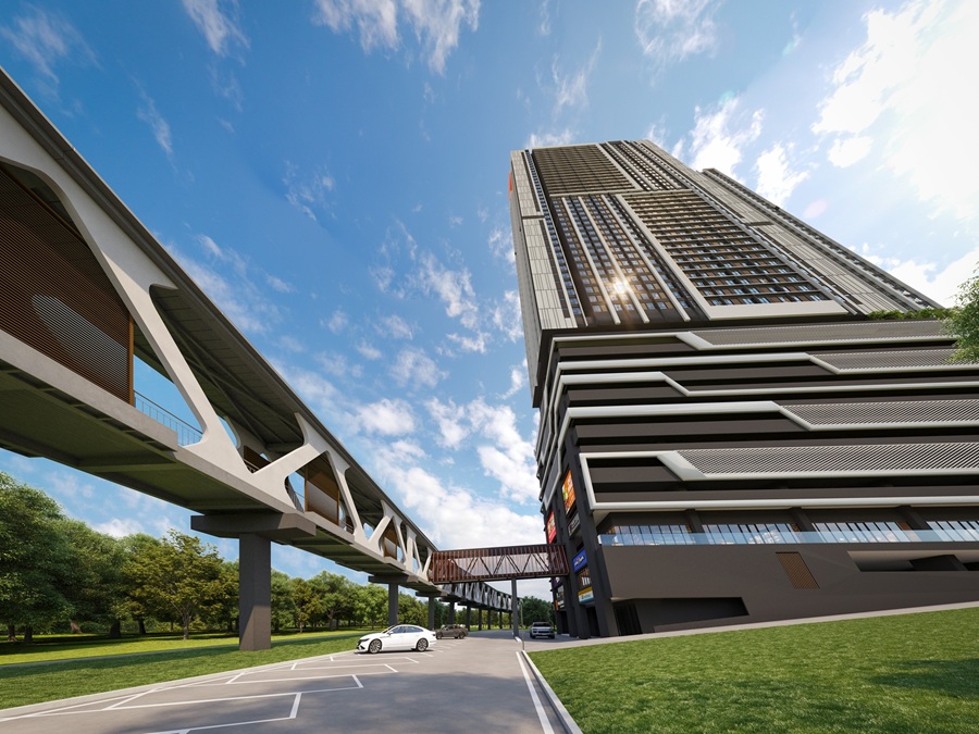 A bold and modern façade that reflects the energy of a rising city, where architectural lines meet futuristic design at Gen Sphere. | Photo by Majestic Gen / NHA File Photo