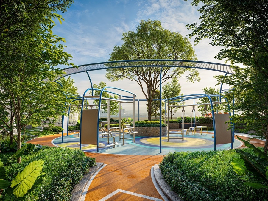 An outdoor fitness zone designed for daily exercise and active routines, set amidst landscaped greenery for a refreshing workout. | Photo by Majestic Gen / NHA File Photo