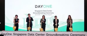 From left to right: Ms. Seah Yueh Chinn, Vice President, Digital Industry Singapore (DISG), Mr. Lim Ah Doo, Co-Chairman, Day One, Ms. Aileen Chia, Deputy Chief Executive , IMDA, Ms. Jamie Khoo, Chief Executive Officer, DayOne, Ms. Christine Wong, Assistant Chief Executive Officer, JTC Corporation. | Singapore, 25 July 2025 | Photo by DayOne / NHA File Photo