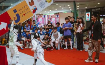 Fencers in action during a bout at the Negeri Sembilan Youth Challenge (NSYC), which was held in Centerpoint Seremban in Negeri Sembilan, Malaysia. 21-23 June 2025. | Photo by Negeri Sembilan Fencing Association / NHA File Photo