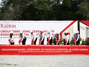 The Radium Hospital @ Ayer Keroh groundbreaking ceremony was attended by Radium Development Berhad's Board members, as well as representatives from M Life Healthcare Sdn. Bhd. | Ayer Keroh, Melaka, Malaysia. 14 July 2025 | Photo by Radium / NHA File Photo