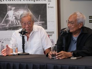 Former Federal Court judge Tan Sri James Foong Cheng Yuen and former chief justice Tun Zaki Azmi (right) as guests on Scoop podcast Trick Lama recently. | Photo by Scoop.my, 11 December 2024. | NHA File Photo