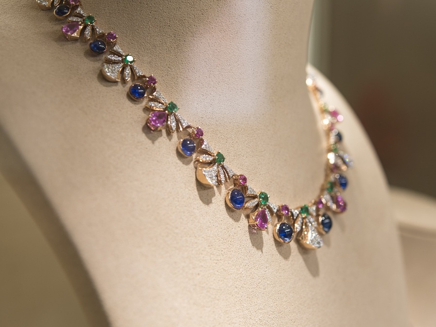 Jewelry displayed at the 71st Bangkok Gems & Jewelry Fair held in 2024. | Photo by Department of International Trade Promotion (DITP) and Gem and Jewelry Institute of Thailand (GIT / NHA File Photo