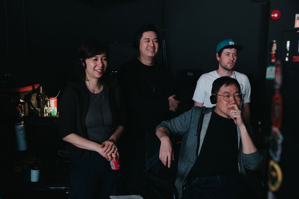 Tom Shu-Yu Lin, Rachel Tan and Dan Mark behind the scenes for Worth The Wait, a romantic comedy filmed partly in Malaysia. | Photo by King Street Pictures / NHA File Photo