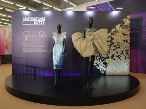 The grand opening event, CENTRESTAGE ELITES, will be held on 1 September at M+ in the West Kowloon Cultural District. Internationally acclaimed couturier Guo Pei will present her first-ever couture show in Hong Kong. Her "Gilternity: An Everlasting Radiance" collection was previewed at today’s press conference. | Hong Kong, 18 August 2025 | Photo by CENTRESTAGE / NHA File Photo