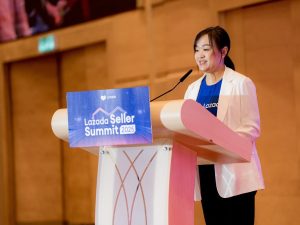 Kaya Qin, chief executive officer of Lazada Malaysia speaking at the Lazada Seller Summit 2025 in Kuala Lumpur, Malaysia. | Photo by Lazada Malaysia / NHA File Photo