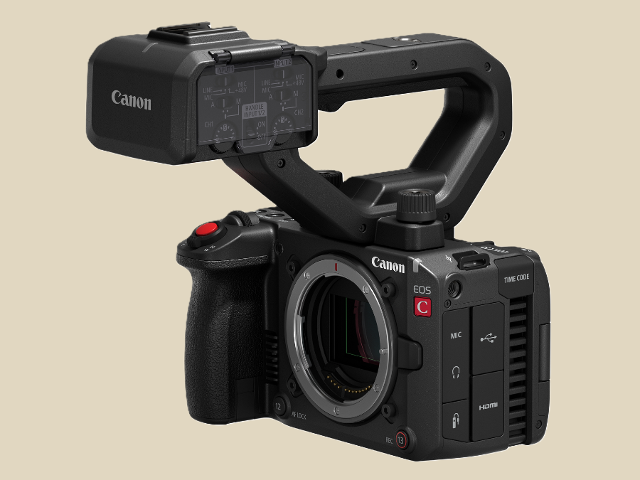 Canon EOS C50 with top handle. | Photo by Canon - 10 September 2025 / NHA File Photo