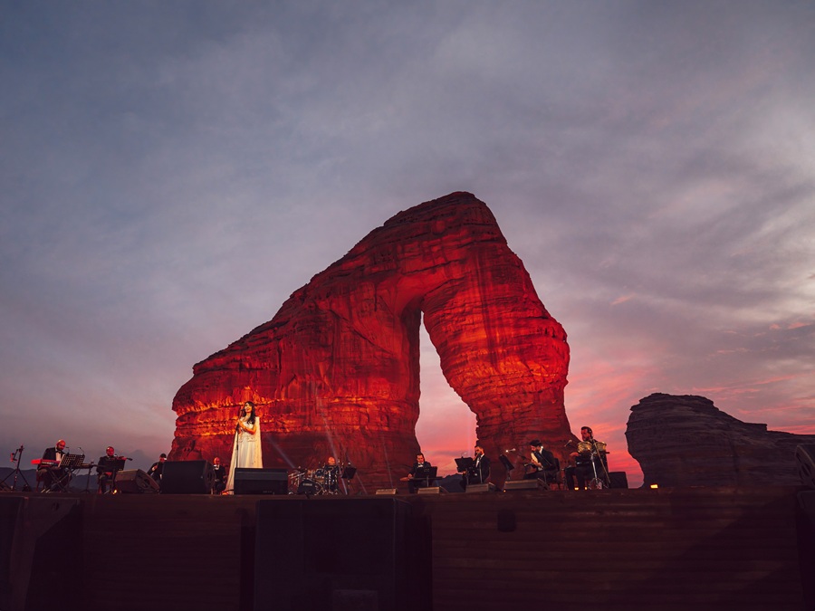 Faya Younan concert at AlUla Moments. | Photo by Saudi Tourism Authority (STA) - 2 September 2025 / NHA File Photo