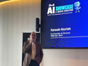 Farouk Nurish, co-founder and director of TM8 Sdn Bhd, speaking at the launch of Team M8. | Filipo Ristorante, Kuala Lumpur, Malaysia. 25 September 2025. | Photo by Zaahira Muhammad (NH Online) / NHA File Photo