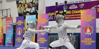 Hong Kong dominates as Malaysia triumphs in hosting Asian U23 Fencing Championship 2025 Women's sabreurs competing at the Asian U23 Fencing Championship 2025 in Kuala Lumpur. | Kuala Lumpur, Malaysia. 22-26 October 2025 | Photo by Fencing Confederation of Asia (FCA) / NHA File Photo