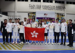 Five medals for Hong Kong on Day 1! An incredible start for Team Hong Kong at the Asian U23 Fencing Championship 2025 in Kuala Lumpur, claiming two Golds, one Silver, and two Bronzes on the opening day! | Kuala Lumpur, Malaysia. 22-26 October 2025 | Photo by Fencing Confederation of Asia (FCA) / NHA File Photo