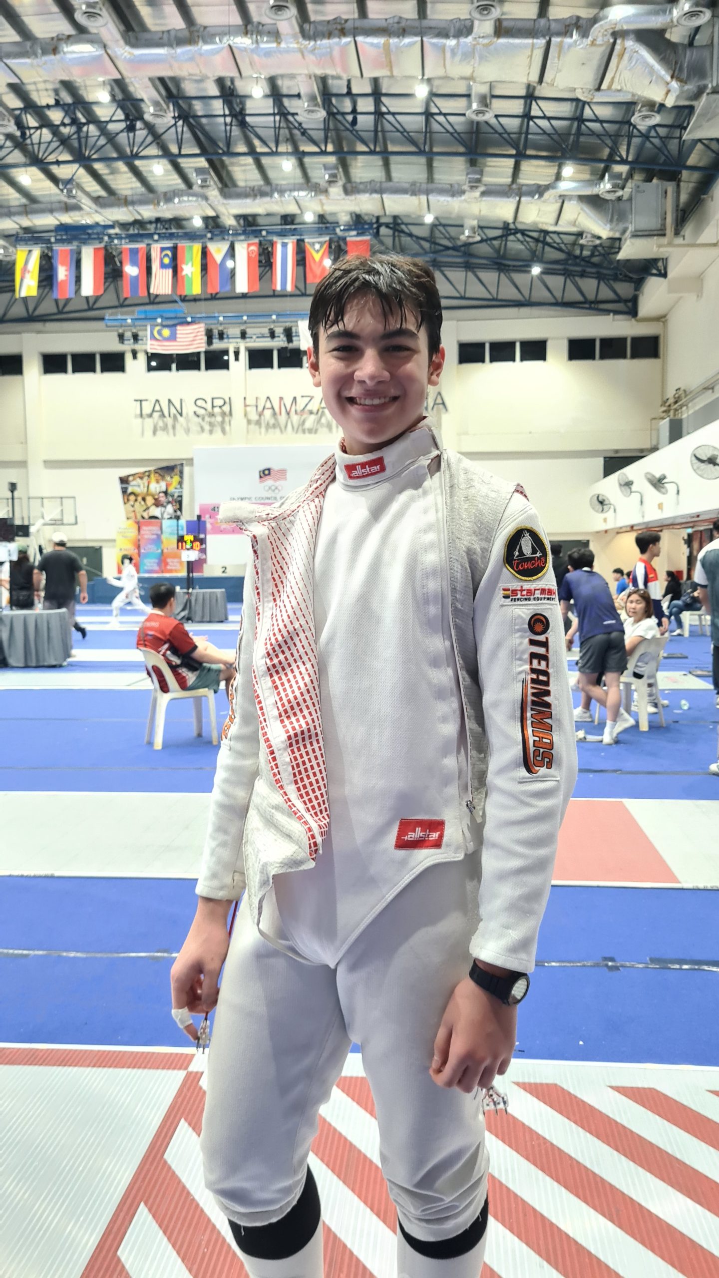 Saif Nordin is sponsored by Starmax Fencing Equipment the leader in fencing equipment in Malaysia : Source - News Hub Asia