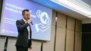 Mr. Kenny Tai, Chief Executive Offer of MediExpress and Health Connect Sdn Bhd, addressing the rising challenge of healthcare inflation in Malaysia during a recent engagement session held on 8 August 2025. Source: Press Release - IMPACT Summit 2026