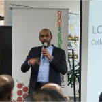 having a chat with the crowd