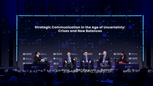 “Disruption in the International System: Crises, Narratives and the Search for Order”, the International Strategic Communication (STRATCOM 2026) Summit featured a panel titled "Strategic Communication in the Age of Uncertainty: Crises and New Balances". Speakers on the panel included Chief Adviser to the President on Foreign Policy and Security Ambassador Akif Çağatay Kılıç, Dean of the Faculty of Communication at Marmara University Mehmet Emin Babacan, Founder of the Malaysia Crisis Management Centre Nordin Abdullah, and President of the Centre for International Policy Nancy Okail (PhD). The panel session was expertly navigated by Ömer Kablan the News Director of Yeni Şafak International