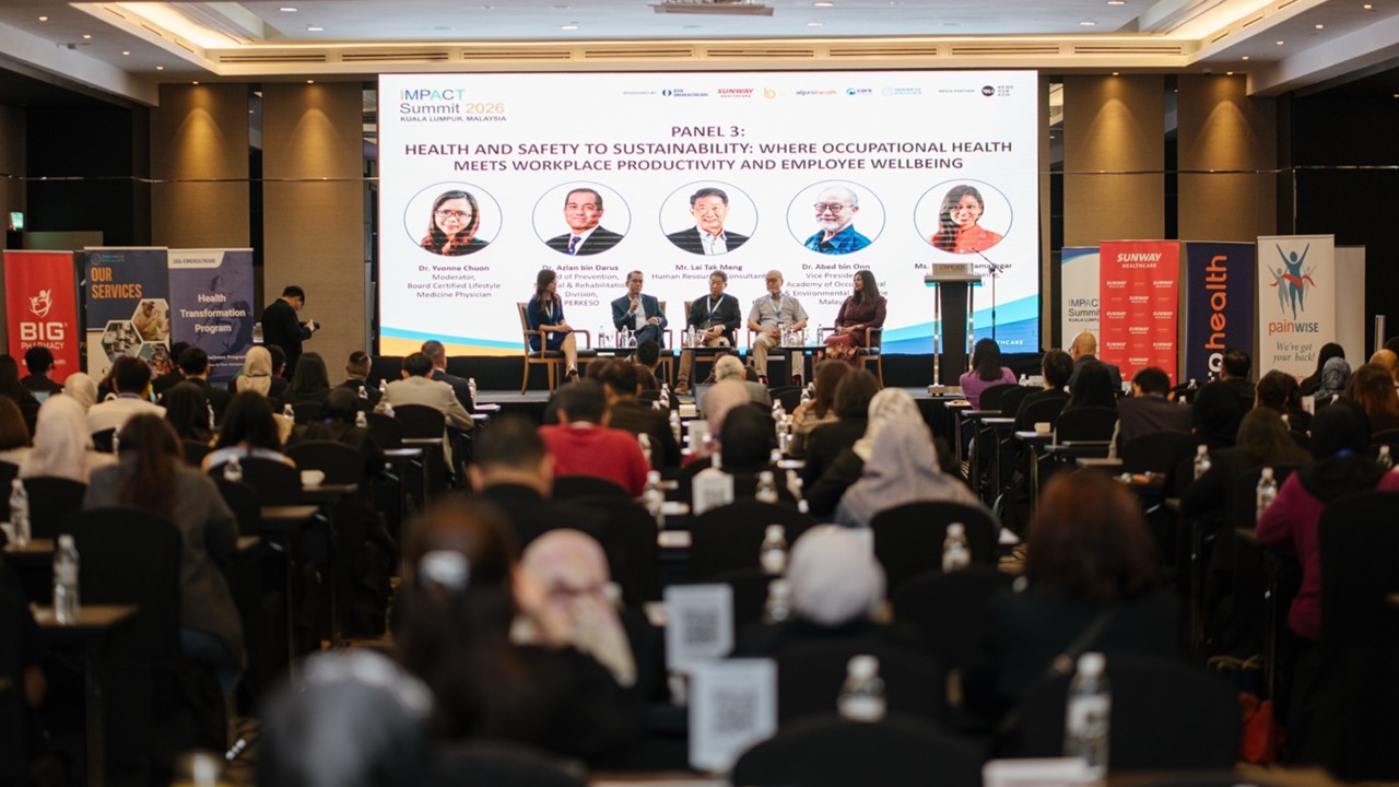 Panel Discussion 3 in action: “Health and Safety to Sustainability: Where Occupational Health Meets Workplace Productivity and Employee Wellbeing.”. Source: Press Release – IMPACT Summit 2026